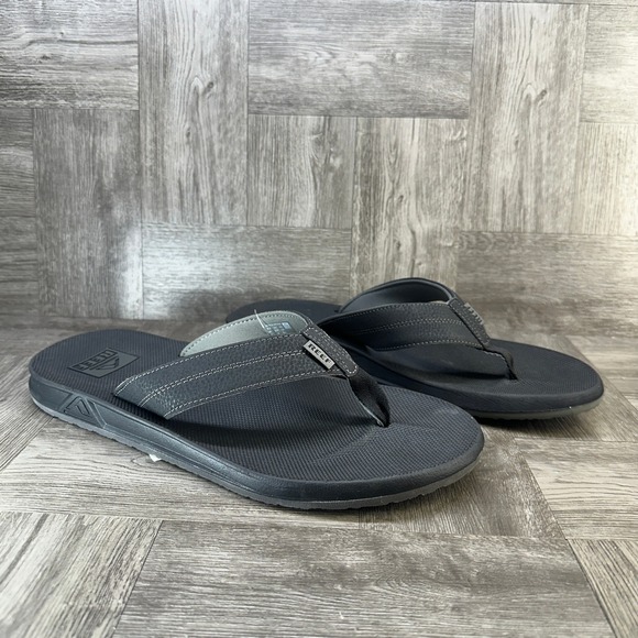 Reef Element TQT Mens Flip Flops Black Sandals Size 13 H-24 LTC main image 7